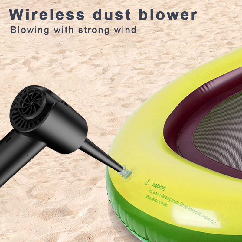 Compressed Air Duster, 2 in 1 Handheld Air Duster & Vacuum Cordless Rechargeable, 51000RPM, 5000-6000PA, 6000mAh, Electric Compressed Air Blower Vacuum Cleaner for Computer Keyboard PC Cleaning