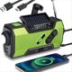 thumbnail image 3 of Radio Meteorológica de Emergencia con Manivela, Portátil, Carga Solar, Linterna LED AM/FM/, Alerta SOS de 2000 MAh, 3 of 5