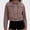 Pink, variant on Womens Studded Denim Jacket Long Sleeve Lapel Summer Short Jean Coat Army Green Size XS