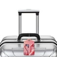 thumbnail image 5 of Fuzoiu Cool Flamingos Sunglasses Scene Print Premium Leather Luggage Tag,Travel Accessory,Luggage Tag for Suitcase Baggage Handbag Travel Bag,Name Card & Privacy Cover-1, 5 of 5