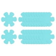 thumbnail image 1 of Uxcell 20 Packs Non Slip Stickers 3.94" Bath Shower Floor Flower Style Decals Blue, 1 of 7