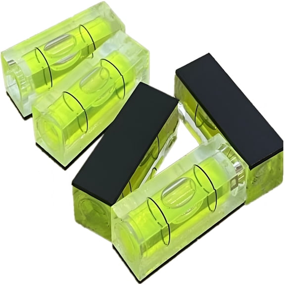 GJX 5Pcs Magnetic Small Bubble Levels 29X10X12Mm Mini Square Bubble Spirit Level Measuring Layout Tools