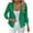 Green Coat for Winter, variant on Women's Solid Color Casual Lightweight Jackets Ruched 3/4 Sleeve Open Front Work Office Blazer Suit Lapel Coat Blue XXL