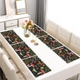 thumbnail image 2 of Red Mushroom Fern Black Pattern Summer Placemats Table Placemats Set Of 6-Linen Kitchen Washable Placemats Table Mats 11.8"x17.7" Non-Slip Heat Resistant, 2 of 5