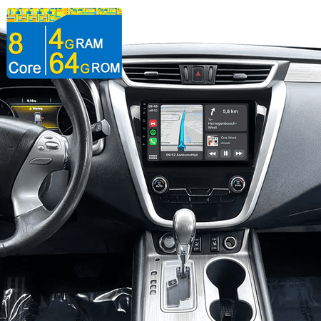 Asure 8 Core 4G+64G Car Radio for Nissan Murano iii Z52 (2015-2023 Low-end), 10.1" Android 15 Car Stereo with Apple CarPlay/GPS Nav/Wi-Fi/BT 5.4/DSP/Backup Camera