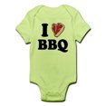 thumbnail image 1 of CafePress - I [Heart] BBQ Infant Bodysuit - Baby Light Bodysuit, 1 of 1