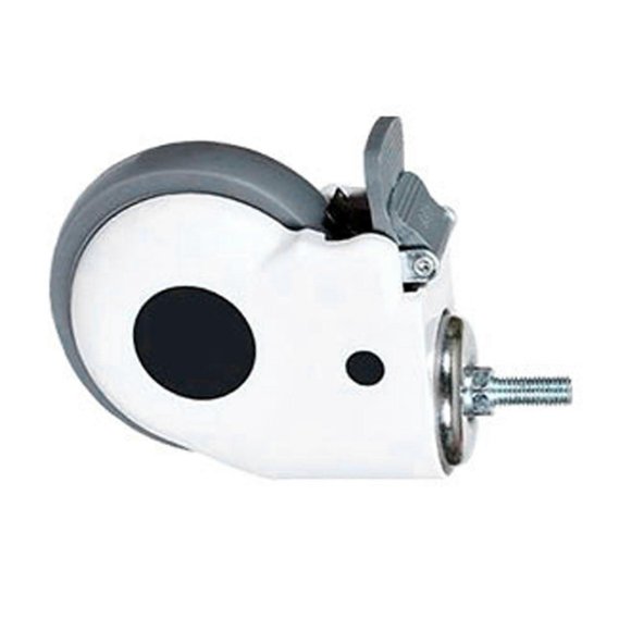 Roulette Pivotante 5 Po Faible Bruit Roue TPR Robuste avec Frein pour Remplacement de Chariot