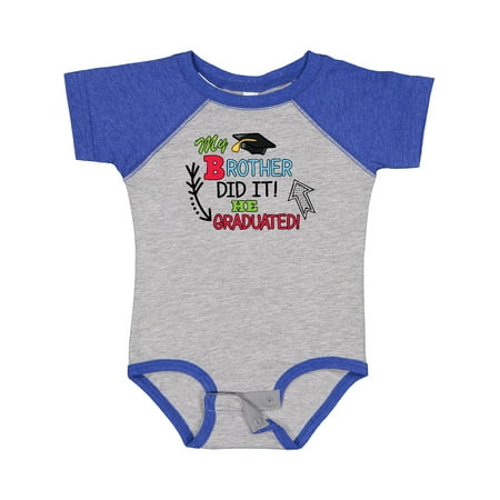 

Inktastic My Brother Graduated with Cap and Arrows Boys Baby Bodysuit