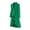 Green, variant on Womens Gothic Victorian Long Sleeve High Low Hem Dress Ruffle Trim Lace Up Back Vintage Halloween Costume Party Gown