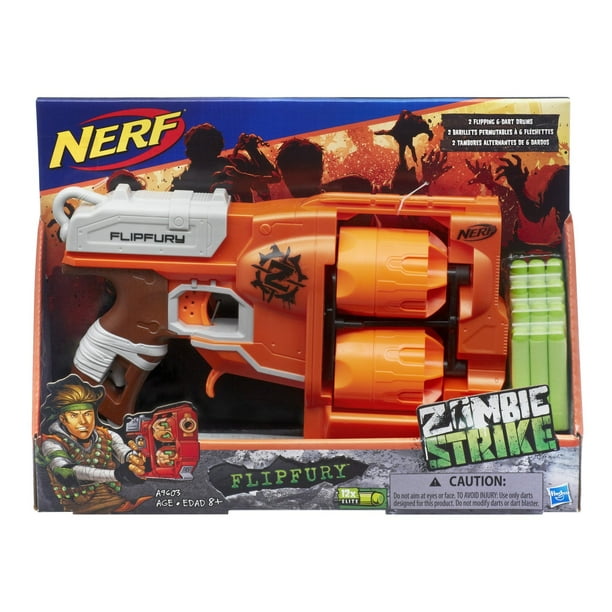Nerf Zombie Strike FlipFury Blaster Standard - Walmart.com