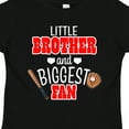 thumbnail image 4 of Inktastic Little Brother and Biggest Fan- Baseball Glove and Bat Boys Toddler T-Shirt, 4 of 5