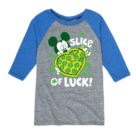Disney - Slice Of Luck - Toddler And Youth Raglan Graphic T-Shirt