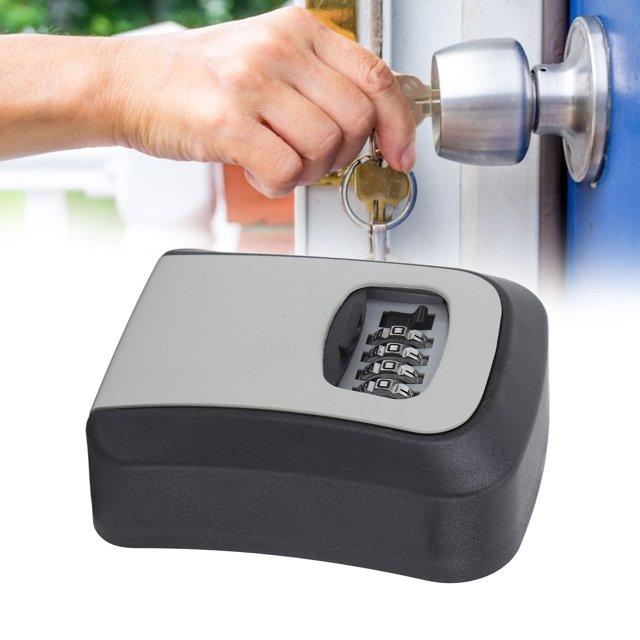 Caja de Seguridad para Llaves de Casa Caja Fuerte para Llaves de Exterior de Montaje en Pared con Cerradura de Combinación Capacidad para 5 Llaves con Protección Deslizante ANGGREK Otros