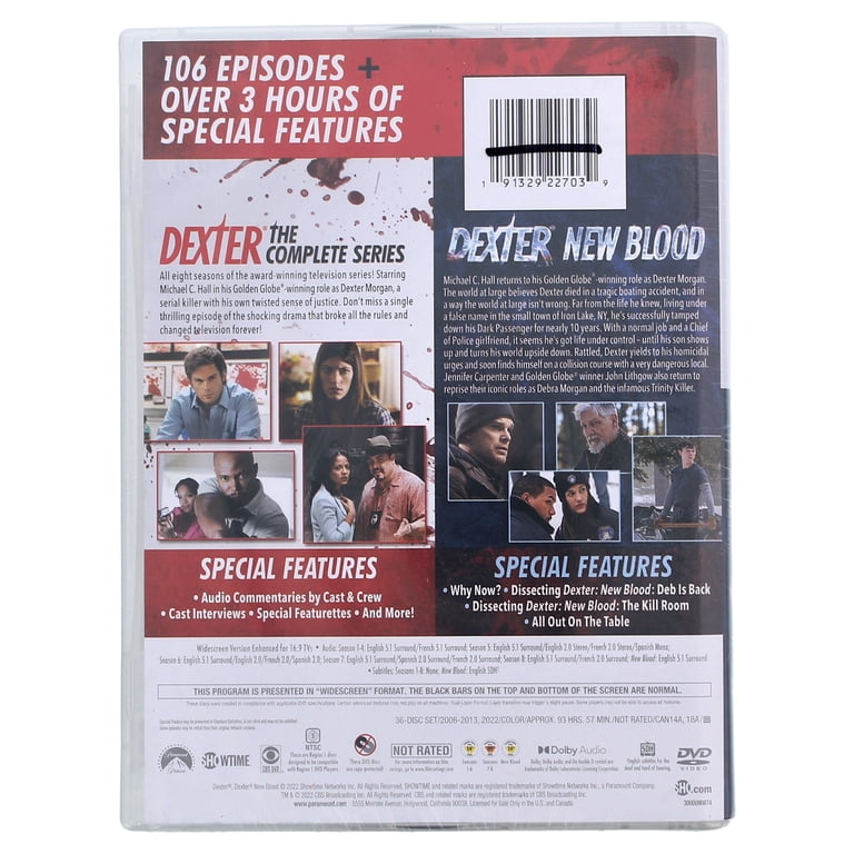 Free Shipping! Paramount Home Video Dexter The Complete Series and