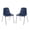 Blue, variant on Hampden Furnishings Willa Collection Plastic Stack Chair, Black, Pack of 2