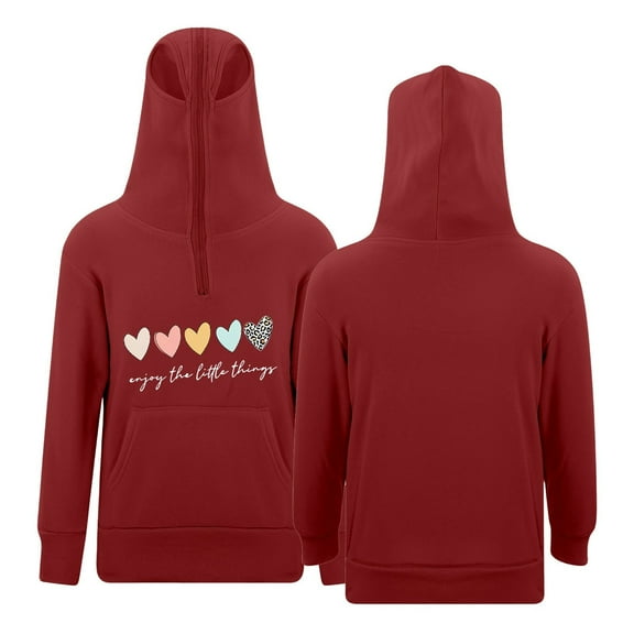 FUZHIQ Girl's Hoodie Long Sleeve Soft Sweatshirt Graphic Hoody Kids Cute Pullovers Top Clothes ,Size 3-14 Years
