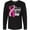 AB-Black, variant on Inktastic Breast Cancer Awareness I Support My Gigi with Pink Ribbon Long Sleeve T-Shirt