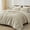 Linen, variant on PHF 3-Piece Waffle Weave Comforter Set Queen Size, Lightweight Comfy Bedding Set for All Season, Ultra Soft Textured 1 Comforter with 2 Pillow Shams, White