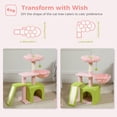 thumbnail image 7 of PAWZ Road Cat Tree 31.5" Cute Flower Cat Scratching Post Tower with Cozy Condo, Hammock & Ramp for Indoor Cats, Pink, 7 of 7