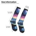 thumbnail image 2 of Sigee Fantasy Landscape Starry Night for Socks for Men Women Socks Stocking Compression Socks, 2 of 6