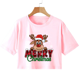 thumbnail image 1 of Nueva camiseta de alce de Navidad, camiseta de manga corta con bonito patrón de alce de Navidad, camisetas de manga corta de Feliz Navidad para mujer, 1 of 5