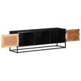 thumbnail image 2 of vidaXL TV Stand TV Unit Sideboard TV Console Media Cabinet Rough Mango Wood, 2 of 11