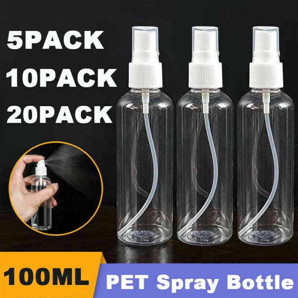 Myriann 1PCS 100ml Travel Transparent Plastic Perfume Atomizer Empty