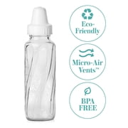 Evenflo Feeding Classic Glass Twist Bottles, 8 Ounce (Pack of 6)