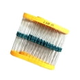 thumbnail image 1 of 100pcs 1/4W 0.25W ±1% Metal Film Resistor Classify RoHS High Temperature Stability, 1 of 7