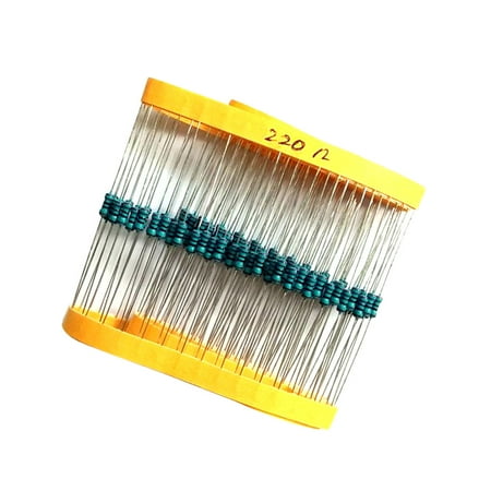 100 pcs 220s Metal Film s 1/4W 0.25W 1% Tolerance Rohs Stronger