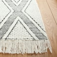 thumbnail image 3 of SAFAVIEH Natura Tanisha Diamond Runner Rug, Ivory/Black, 2'3" x 9', 3 of 8