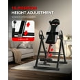 thumbnail image 6 of HARISON Inversion Table for Back Pain 330 LBS Capacity, Heavy Duty Inversion Table Foldable Gravity Traction Safety Belt, 6 of 11