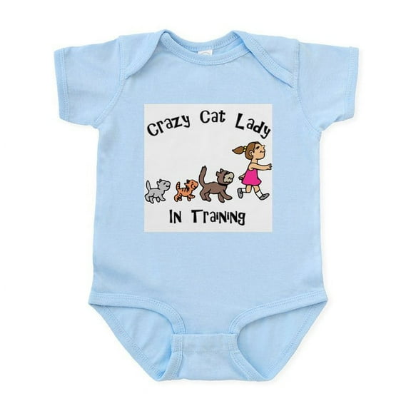 CafePress - Crazy Cat Lady In Training Infant Bodysuit - Baby Light Bodysuit, Size Newborn - 24 Months