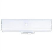 Westinghouse 6640300 Two-Light Interior Wall Fixture with Ground Convenience Outlet, White Finish Base with White Ceramic Glass