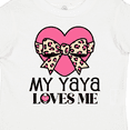 thumbnail image 4 of Inktastic Yaya Loves Me Girls Valentine Grandchild Girls Toddler T-Shirt, 4 of 5