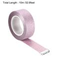 thumbnail image 2 of Unique Bargains Ruban Pailleté, Ruban Décoratif Autocollant 1.5cmx10m Rouge Clair, 2 of 5