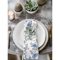 thumbnail image 3 of Cloth Napkins Set of 4 - 20x20 Inches, Blue Floral Birds Washable Reusable Table Napkins, Farmhouse Flowers Pastoral Soft & Absortbent Dining Napkin for Party Wedding Hotel Restaurant, 3 of 8
