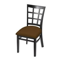 Holland Bar Stool 3130 18" Chair with Black Finish and Canter Thatch Seat