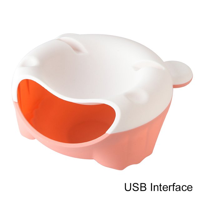 Automatic Cat Fountain LED Filtering Silent Pet Drinking Dispenser Cat Food Bowl