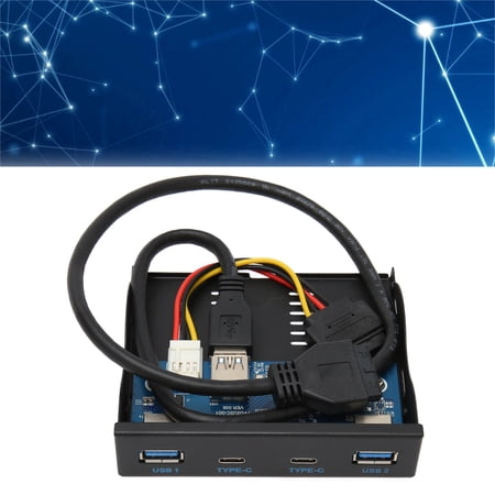 Floppy Drive Front Panel, USB Front Panel Hub 5Gbps 6 Ports Easy ...
