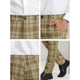 thumbnail image 6 of Lars Amadeus Work Pants for Men Plaid Business Formal Prom Checked Trousers, 6 of 6