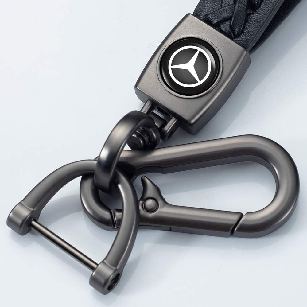 JIYUE Genuine Leather Car Logo Keychain Key Chain Keyring Family Present for Man and Woman Suit for Mercedes-Benz A C E S Class Series,GLK CLA GLA GLC GLE CLS SLK AMG Series(1pcs) JIYUE Genuine Leather Car Logo Keychain Key Chain Keyring Family Present for Man and Woman Suit for Mercedes-Benz A C E S Class Series,GLK CLA GLA GLC GLE CLS SLK AMG Series(1pcs)