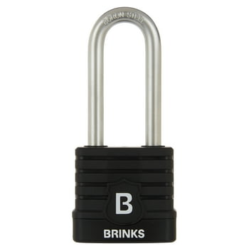 Brinks Weather Resistant Laminated Steel Padlock, 44mm Body with 2-3/8 inch Shackle