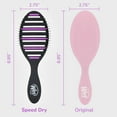 thumbnail image 5 of Wet Brush Refresh and Extend Speed Dry Black Detangling Hair Brush -Vented Design and Ultra Soft HeatFlex Bristles Are Blow Dry Safe -Removes Dirt Excess Oils and Impurities-Charcoal Infused Bristles, 5 of 13