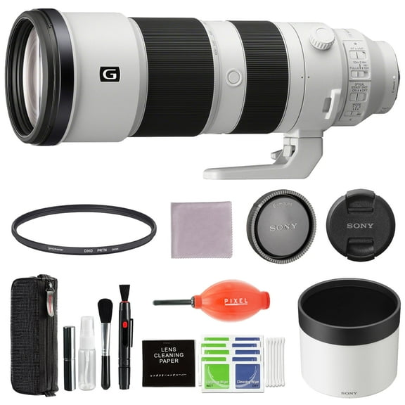 Sony FE 200–600mm F5.6–6.3 G OSS Lens Bundle (SEL200600G) with 95MM DHD Filter and Advanced Accessories