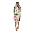 thumbnail image 2 of CLOOCL Newspaper Print Dress Oversized Women Long Sleeve Barrel Skirt Loose Casual Shift Dress, 2 of 4