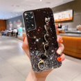 thumbnail image 4 of Note11s Love Heart Wrist Chain Glitter Case On For Xiaomi Redmi Note 11 Pro 4g 5g 11pro Plus 10 10s 9 9s Bracelet Silicone Cover, 4 of 5