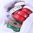 thumbnail image 2 of KAKOWELY 1 Roll Christmas Ribbon Gift Packaging Riband Printing Ribbon Wrapping Accessory,358.27"X0.98"X0.12", 2 of 5