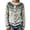 Gray, variant on Women Cardigan Print Sweater Soft Round Neck Button Front Long Sleeve Vintage Cozy Warm Outwear Daily Wear Party Fall Winter Casual
