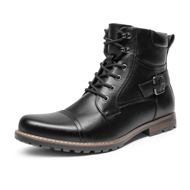 Bota Bruno Marc PHILLY-3 Motociclista Combate Negra Talla 10.5 US